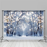 Lofaris Winter Scene Fireplace Christmas Party Backdrop